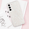 Funda para Galaxy S24 de 6,2 pulgadas, lujosa purpurina tran