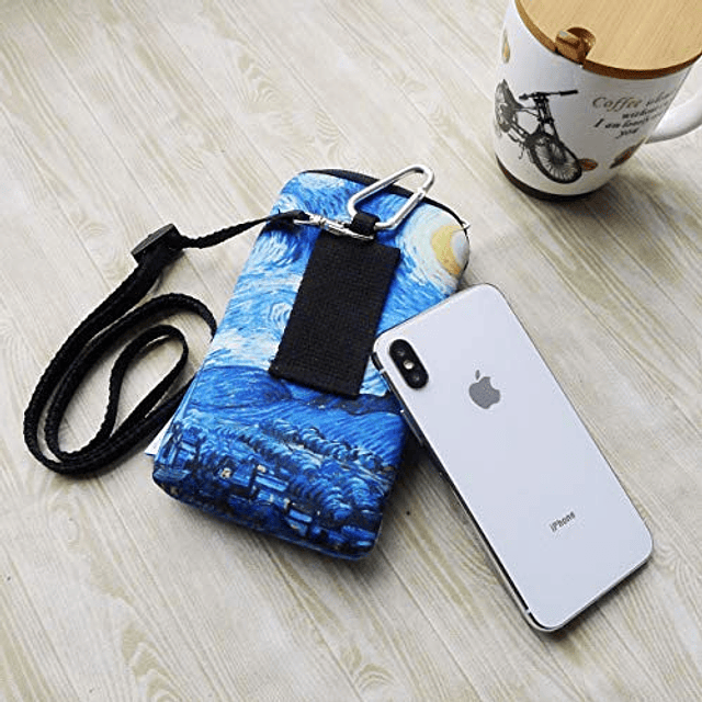 - Funda de neopreno para teléfono para hombre y mujer, a pru