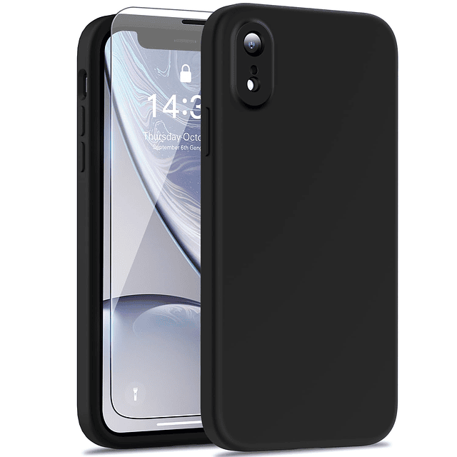 Funda diseñada para iPhone XR con protector de pantalla - Cu