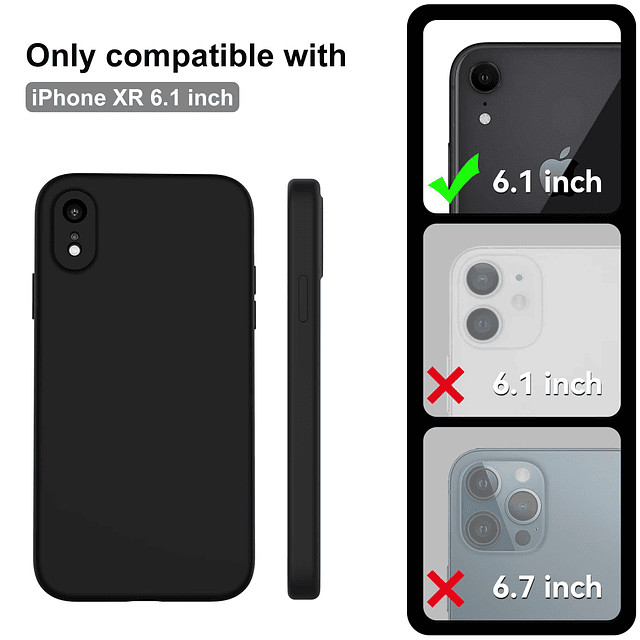 Funda diseñada para iPhone XR con protector de pantalla - Cu