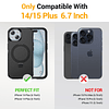 Funda para iPhone 15 Plus, con [Protector de pantalla de pri