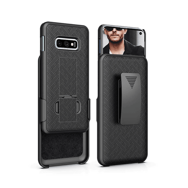 Funda S10E, Funda para cinturón Samsung S10E [Protección res