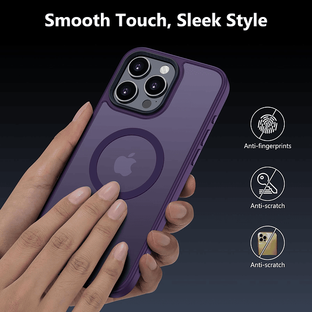 Funda magnética para iPhone 15 Pro Max [Compatible con MagSa