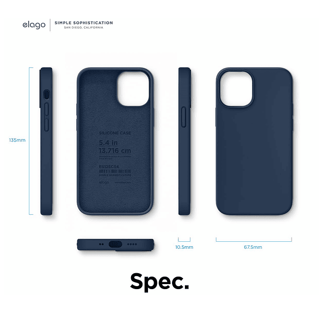 Compatible con iPhone 12 Mini, funda de silicona líquida, fu