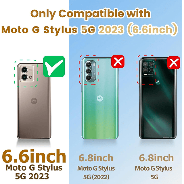 Diseñado para Motorola Moto G Stylus 5G (2023) Funda con [Pr