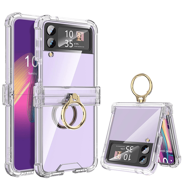 Funda Galaxy Z Flip 3 con Protección de Bisagra Transparente