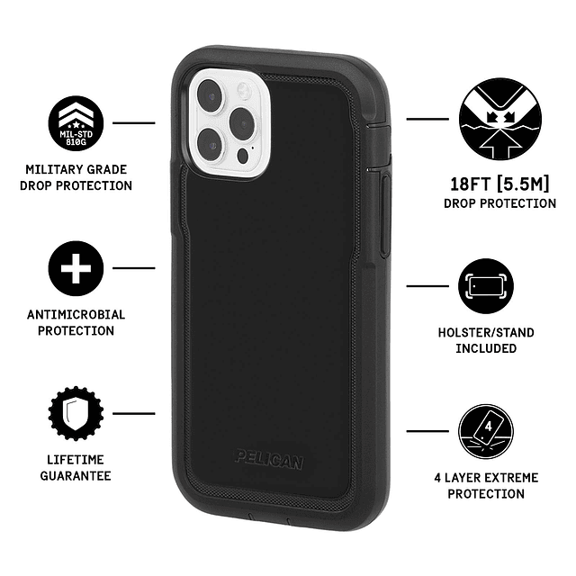 Voyager Series - Funda para iPhone 12 / iPhone 12 Pro [Compa