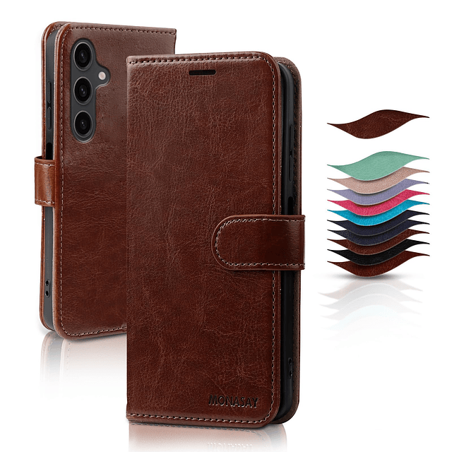 Funda tipo cartera compatible con Samsung Galaxy A15 5G, [pr