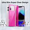 Funda transparente para iPhone 16 Pro Max, borde cuadrado re