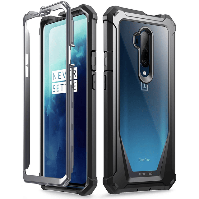 OnePlus 7 Pro Funda transparente resistente, cubierta de par