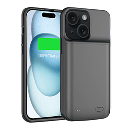 Funda de carga de batería para iPhone 15, 7000 mah Funda pro