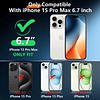 Actualización 2024 para iPhone 15 Pro Max Funda impermeable,