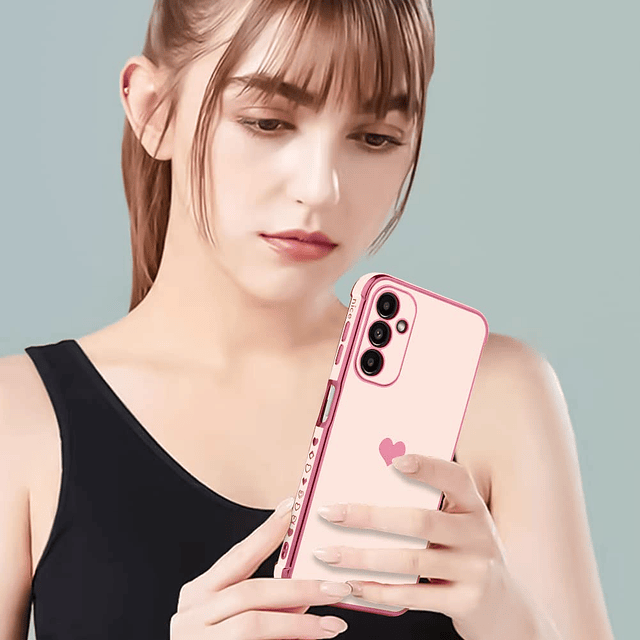 Compatible con Samsung A14 5G Funda para mujer y niña, borde