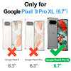 para Google Pixel 9 Pro XL 5G Funda tipo cartera con tarjete