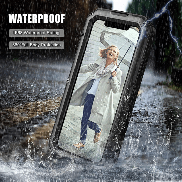 Funda impermeable para iPhone 11, funda protectora de cuerpo