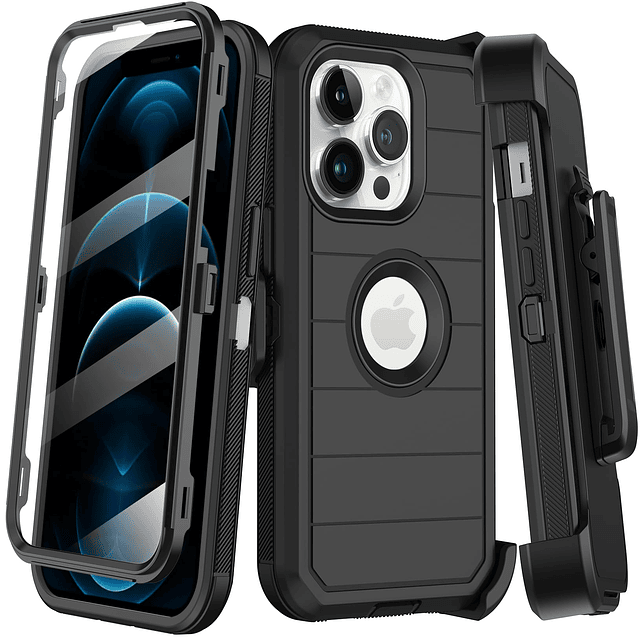 Funda para iPhone 12 Pro Max con protector de pantalla incor