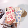 - Funda compatible con iPhone 11, diseño floral con lente de