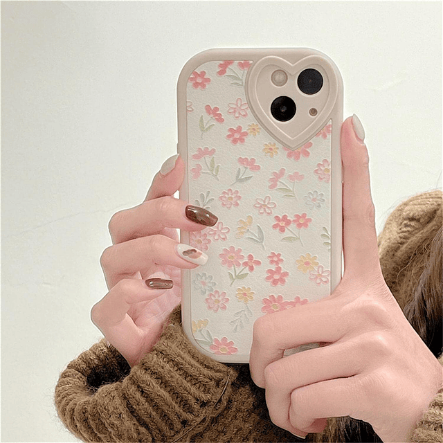 Compatible con iPhone 7/8/SE/SE 2 Funda con Lindo Patrón Flo