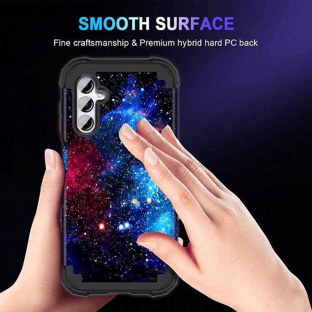 Funda para Galaxy A14 5G con 2 protectores de pantalla de vi