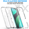 para iPhone 16 Plus Funda transparente (6,7 pulgadas), resis