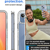 Funda transparente para iPhone 15, resistente y duradera de