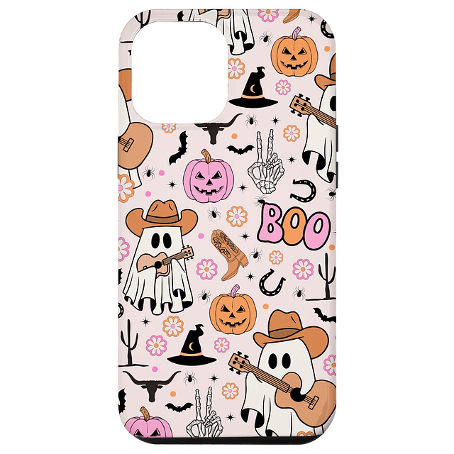 Funda para iPhone 15 Pro Max espeluznante fantasma vaquero l