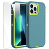 Funda para iPhone 13 Pro con protector de pantalla de vidrio