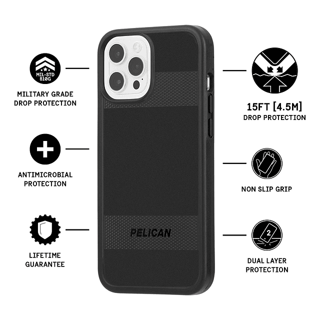 - Serie PROTECTOR - Funda para iPhone 12 Pro Max (5G) - Prot