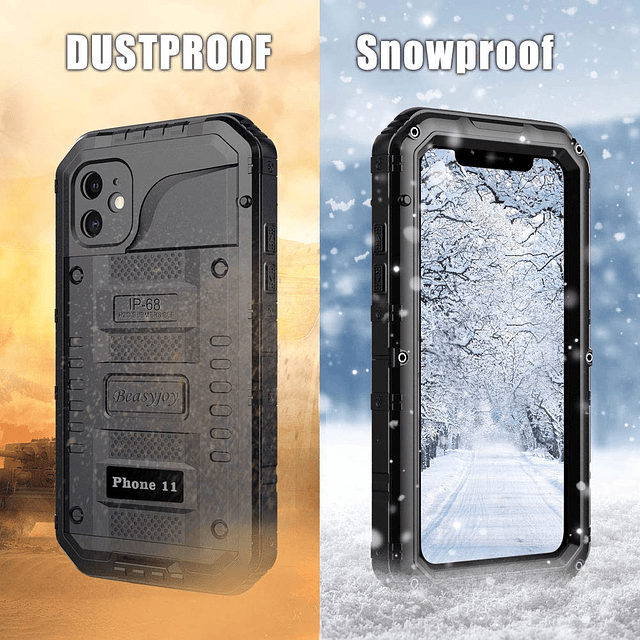 Funda impermeable de metal para iPhone 11: resistente, a pru