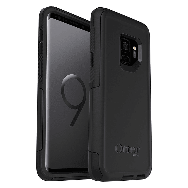 Estuche Samsung Galaxy S9 Commuter Series - NEGRO, delgado y