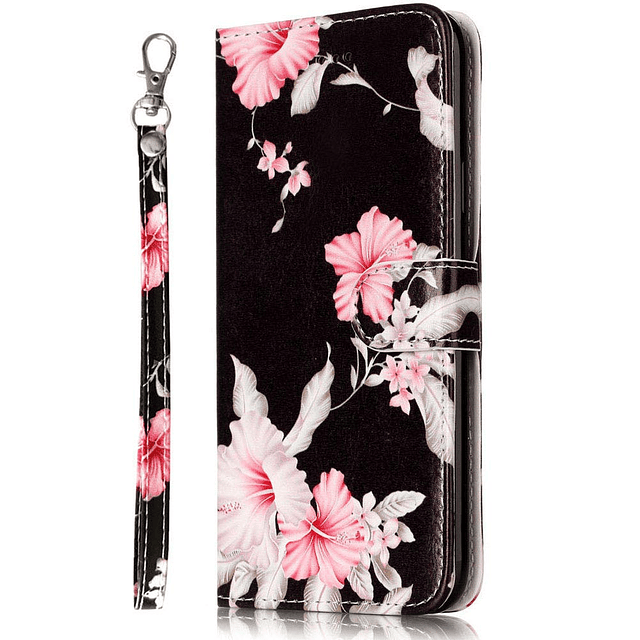 - Funda tipo cartera compatible con iPhone 11, piel sintétic