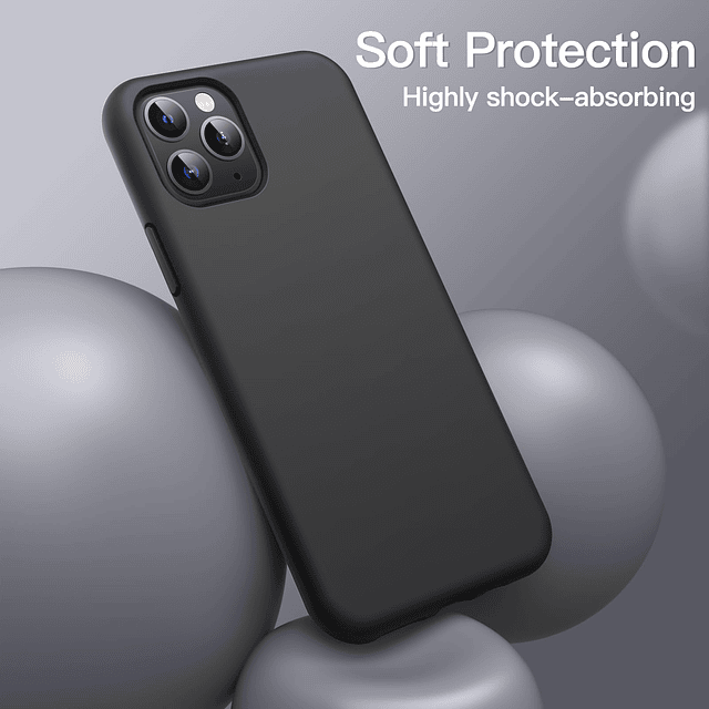 Funda de Silicona para iPhone 11 Pro Max de 6,5 Pulgadas, Fu