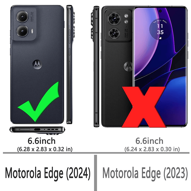 Funda para Motorola Edge 2024: Esquinas reforzadas de TPU co