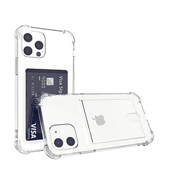 Funda transparente para tarjetas compatible con iPhone 12/12