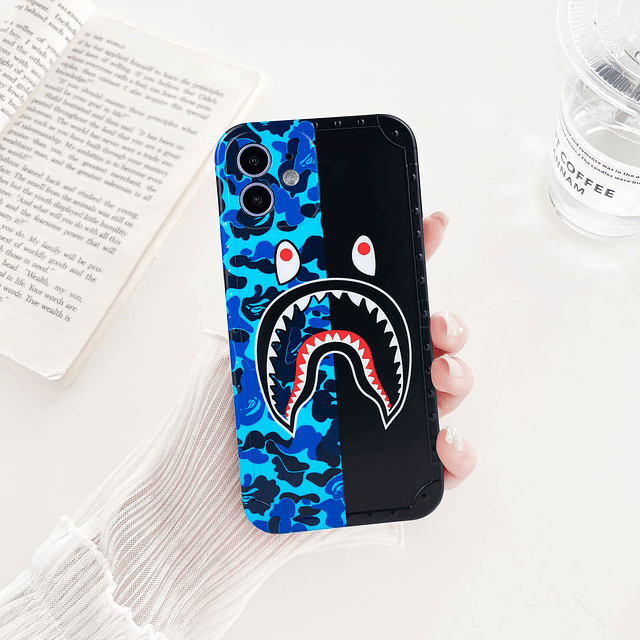 Funda para iPhone 12 para adolescentes, niños, niñas, azul,