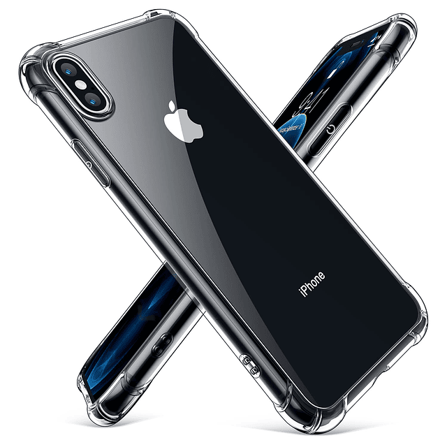 Funda transparente compatible con iPhone X/XS, funda protect