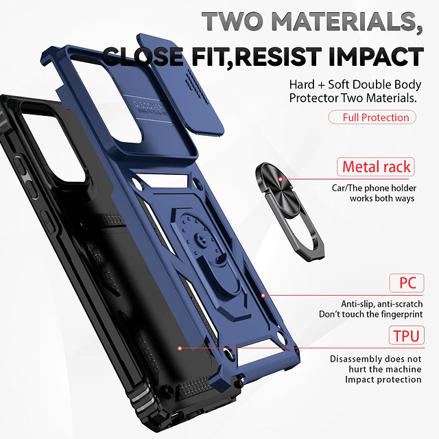 Funda para Motorola Moto G Stylus 5G 2024 con cubierta de le