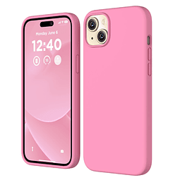 Compatible con iPhone 15, funda de silicona líquida, funda p