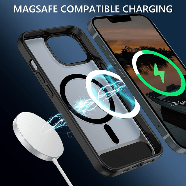 Funda para iPhone 13 Pro con soporte, funda magnética para i