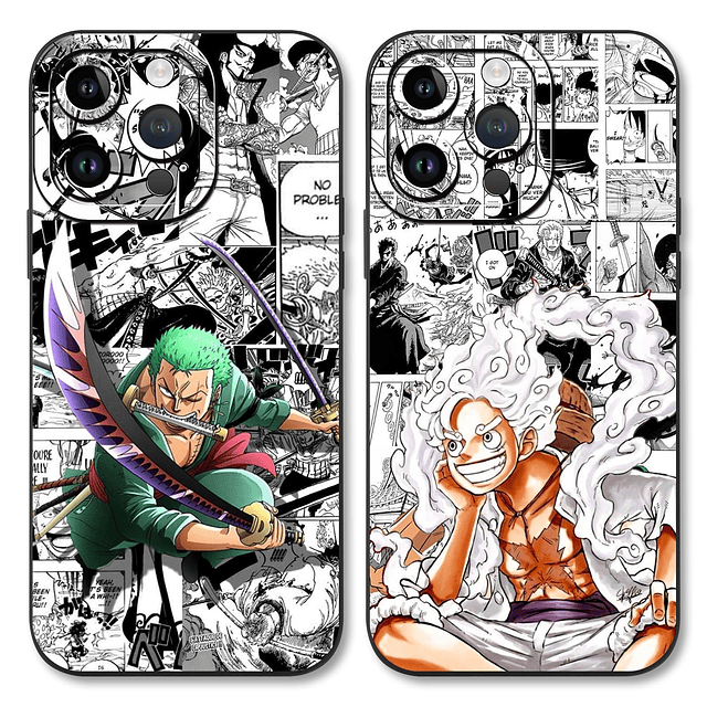 2 × Funda de teléfono Anime para iPhone 15 Pro Max de 6,7 pu