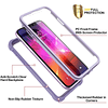 Funda para iPhone 11 con protector de pantalla, transparente