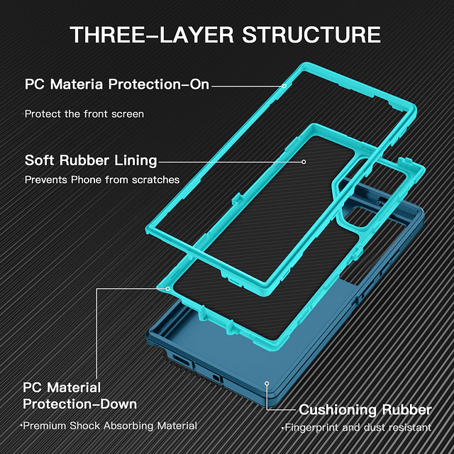 para Samsung Galaxy S24 Ultra Funda a prueba de golpes, polv