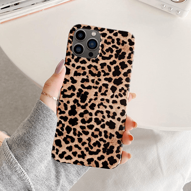 Funda para teléfono con estampado de guepardo compatible con