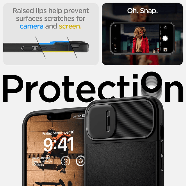 Optik Armor MagFit diseñado para iPhone 14 (2022) [protecció