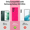 Compatible con Samsung Galaxy S22 Ultra Caso, Lindo Color Ne