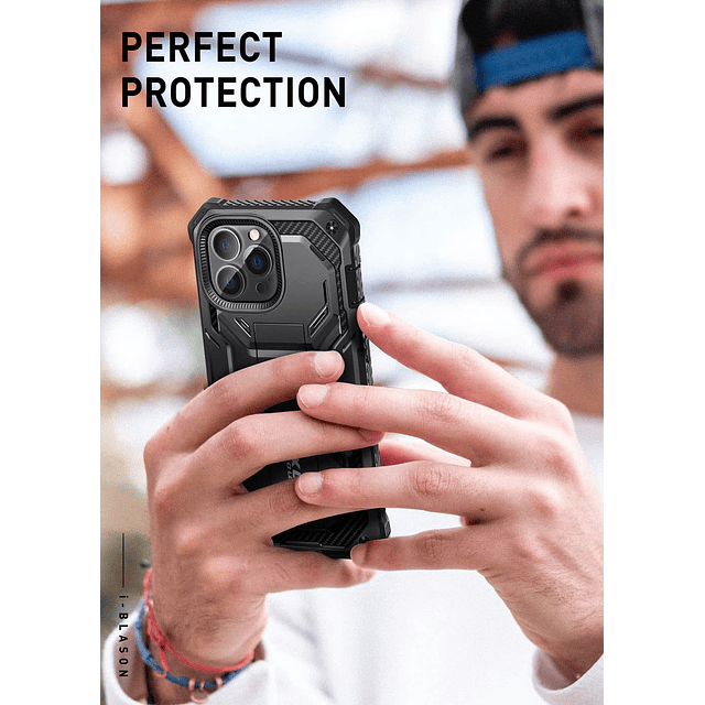 Armorbox para iPhone 14 Pro Max Funda con soporte [Protector