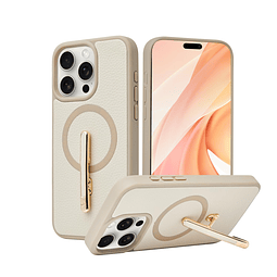 para iPhone 14 Pro Max Funda magnética con soporte para muje