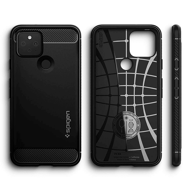 Rugged Armor diseñado para el estuche Pixel 5 (2020) - Negro