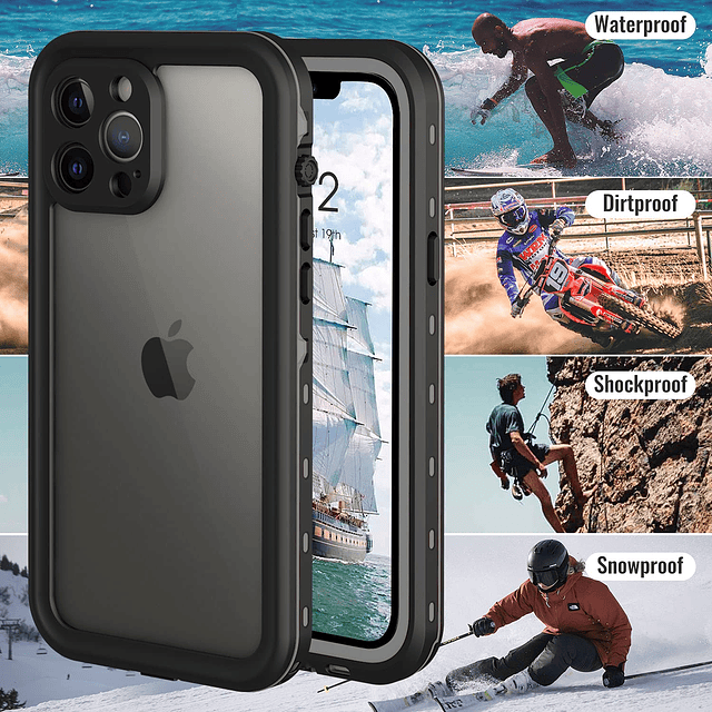 Funda para iPhone 13 Pro, Funda para teléfono Impermeable y