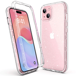 Compatible con iPhone 15 Plus Funda con Purpurina, Resistent